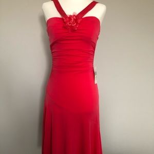 NEW coral cocktail dress size S